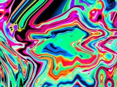 Abstract Colorful Psychedelic Swirling Patterns