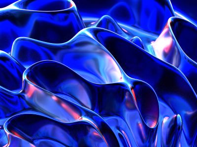 Blue And White Abstract Painting