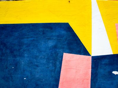 Blue Yellow And Brown Wall Decor