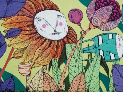 Girl In Green Dress Illustration