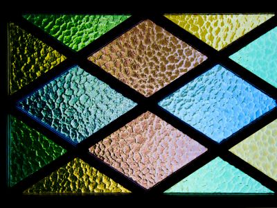 Multicolored Glass Window