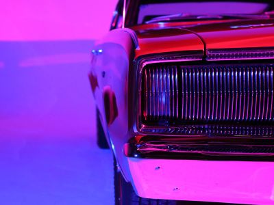 Closeup Photo Of Red Car