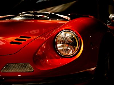 Photo Red Ferrari Dino Classic
