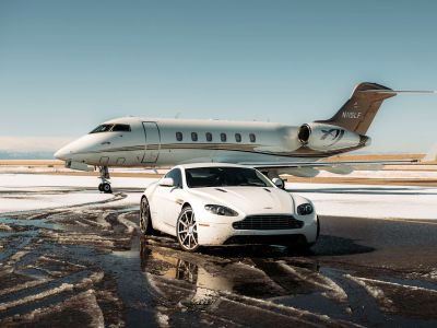 White And Black Passenger Plane On The Ground