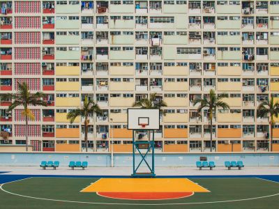 Building With Basketball Court
