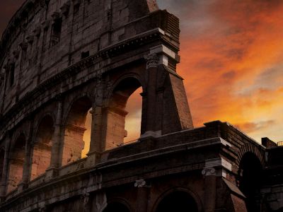 Photo Of Colosseum During Golden Hour