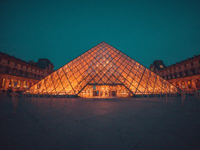 The Louvre Museum During Night