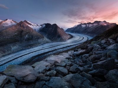 Aerial Photography Of Mountain And River