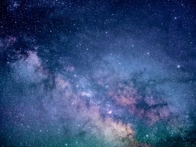 Blue And Purple Galaxy Digital Wallpaper