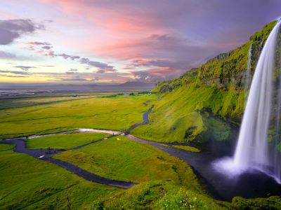 Waterfalls At Daytime