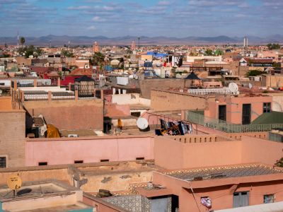 A View Of A City With Lots Of Buildings