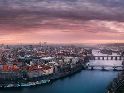 Aerial Photography Of City Under Cloudy Sky